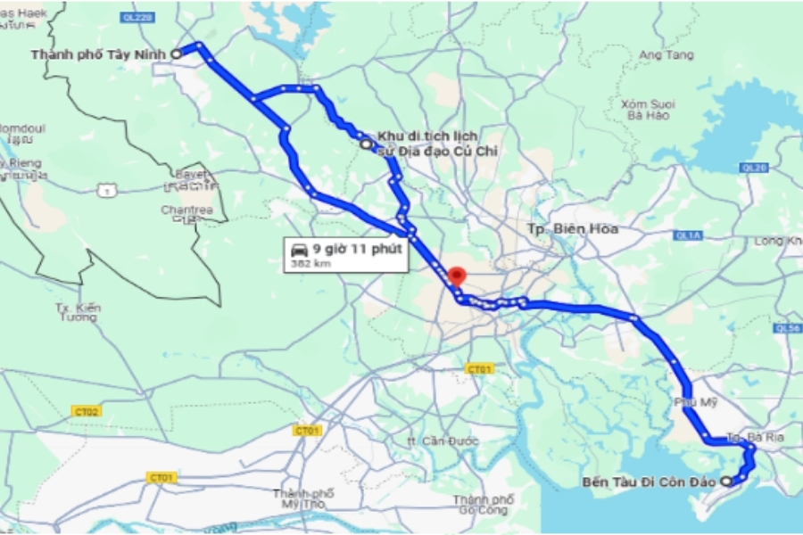 Cung đường Hồ Chí Minh – Vũng Tàu – Côn Đảo – Tây Ninh – Hồ Chí Minh