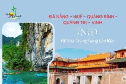 Tour Đà Nẵng - Huế - Quảng Bình - Quảng Trị - Vinh 7N7Đ từ Nha Trang bằng tàu lửa