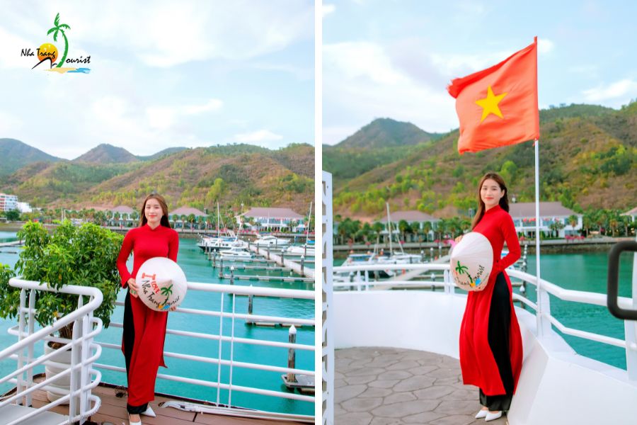 ao dai trong tour du thuyen sea coral205