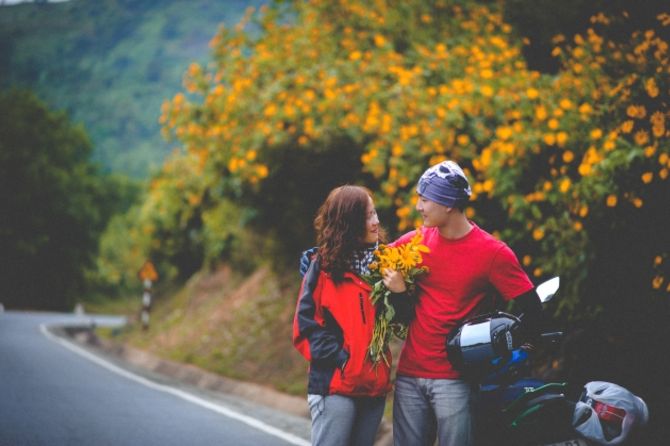 đến Đà Lạt bằng xe máy để có thể thưởng thức những khung cảnh tuyệt đẹp