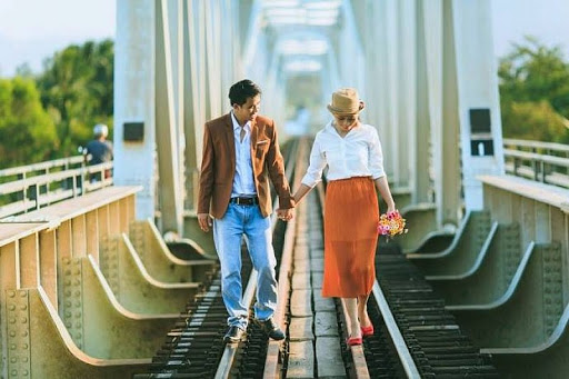Bạn có thể thỏa sức chụp ảnh tại cầu sắt Nha Trang