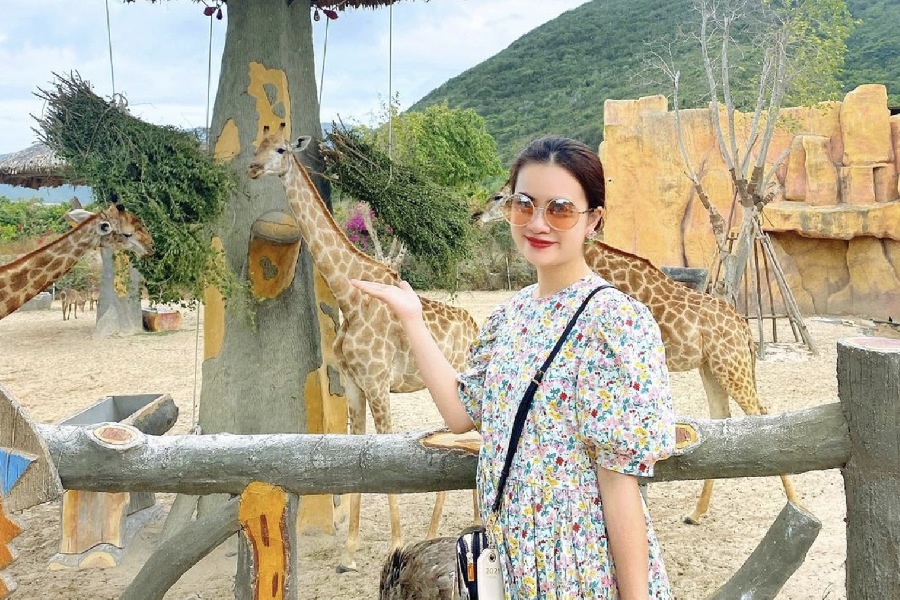 Hươu cao cổ ở King's Garden Nha Trang