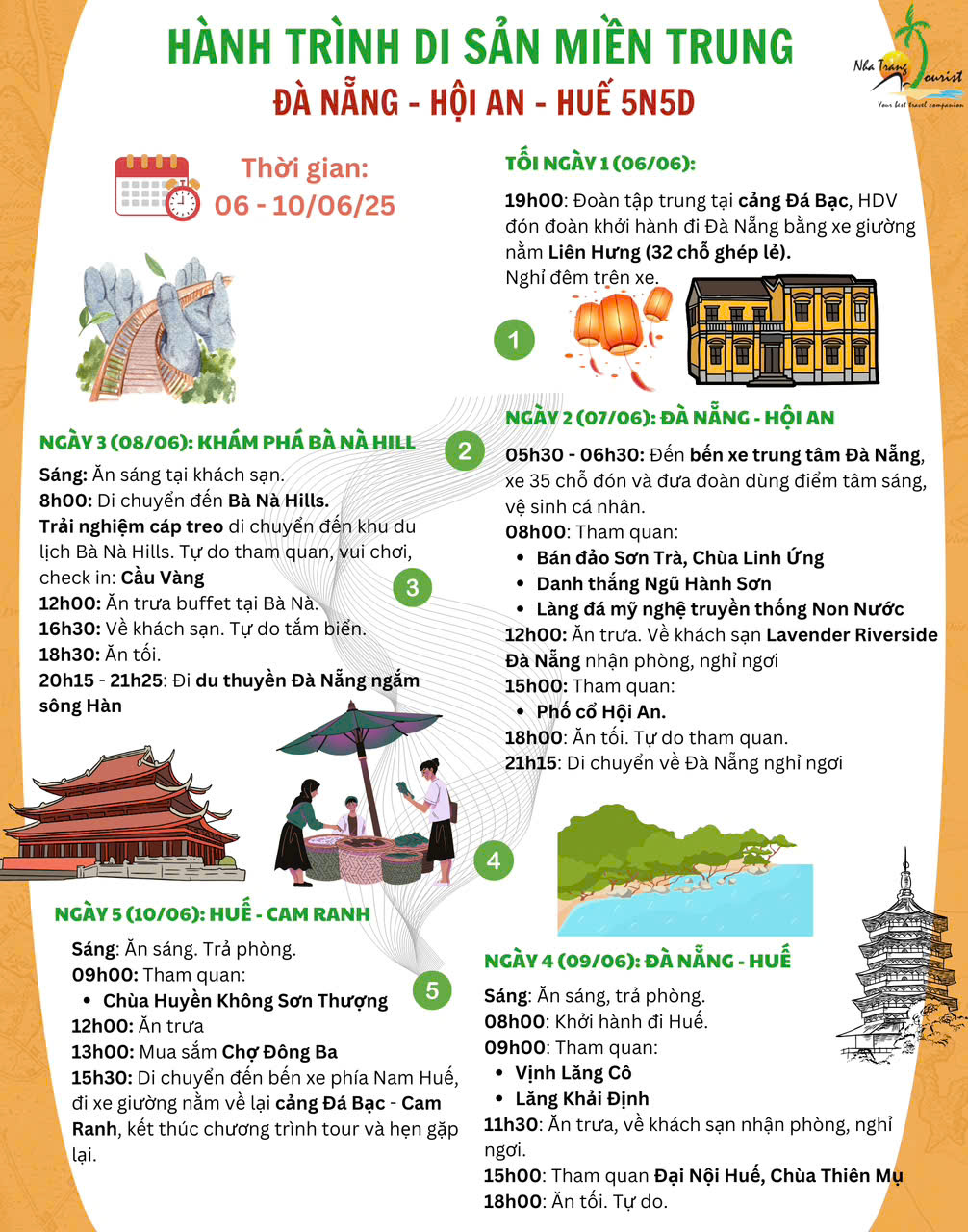 da nang hoi an hue 5n5d doan truong th thcs binh ba201