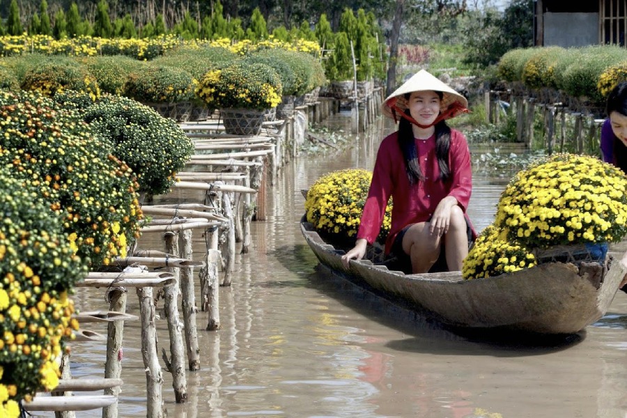 Du lịch miền Tây mùa xuân ghé làng hoa Sa Đéc