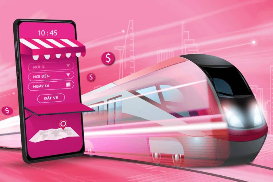Mua vé tàu trên các nền tảng, ví điện tử, app ngân hàng