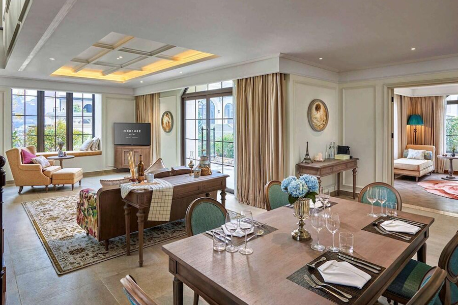 mercure-dalat-resort-11 Phòng được thiết kế phòng khách và phòng ngủ riêng biệt