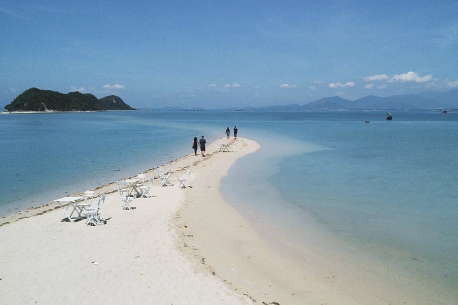 nhung-con-duong-dep-o-nha-trang-6 Độc đáo con đường trên biển ở Nha Trang