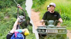Combo 2: Trượt cáp trong rừng (Zipline Canopy Tour) + Lái xe địa hình trong rừng (ATV Extreme Tour) Kong Forest