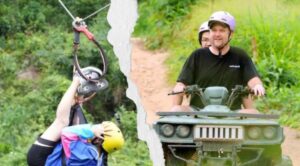 Combo 2: Trượt cáp trong rừng (Zipline Canopy Tour) + Lái xe địa hình trong rừng (ATV Extreme Tour) Kong Forest