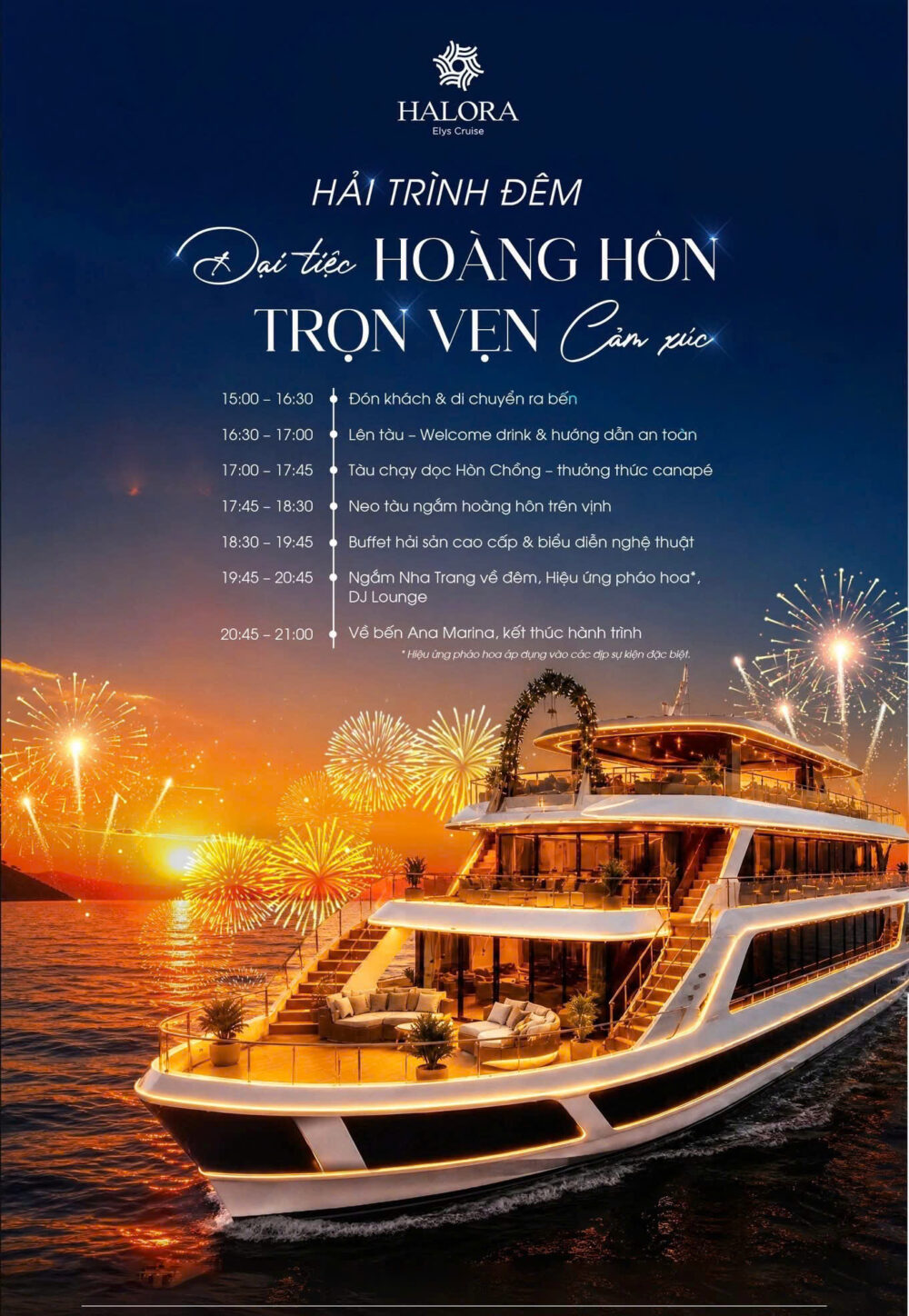 Du thuyền Halora Elys Cruise ngắm hoàng hôn vịnh Nha Trang - Ảnh 4