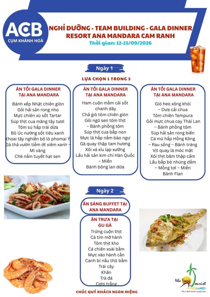 Thực đơn được đầu tư chỉn chu, đa dạng món 