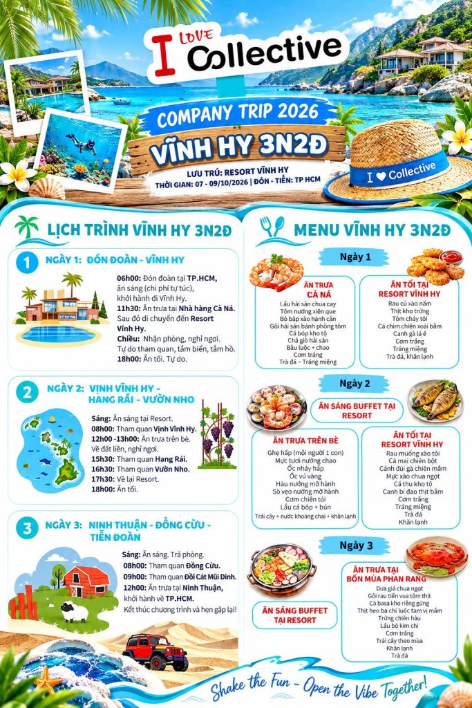 Review Vĩnh Hy 3N2Đ từ TP.HCM | Collective cùng NhaTrangTourist 10 Chi tiết hành trình Vĩnh Hy – Ninh Thuận 3 ngày 2 đêm